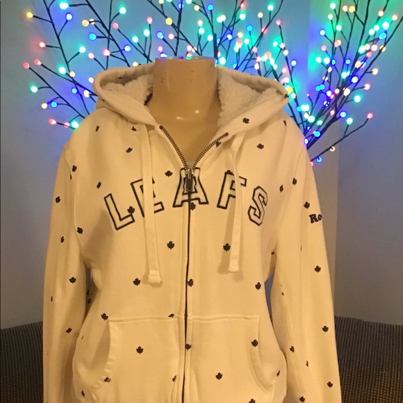 🧥 Roots Toronto Maple Leafs Coat Ladies Size M - Picture 2 of 14